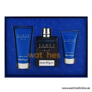 SALVATORE FERRAGAMO ACQUA ESSENZIALE BLUE MEN EDT 100+ASB50+SG100 GIFT SET (WFL Ref GS0098)