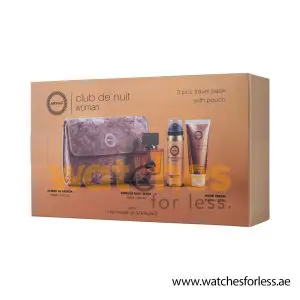 ARMAF CLUB DE NUIT WOMAN SET EXTRAIT DE PARFUM 70ML + BODY SPRAY 50ML + HAND CREAM 50ML + POUCH GIFT SET (WFL Ref GS0193)