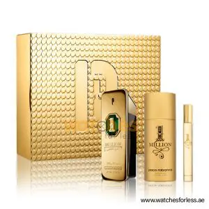 PACO RABANNE 1 MILLION GOLDEN OUD MEN SET PARFUM INTENSE 100ML + EDT 10ML + DEODORANT SPRAY 150ML GIFT SET (WFL Ref GS0589)
