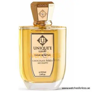 UNIQUE'E LUXURY CHOCOLATE MAKES ME HAPPY EXTRAIT DE PARFUM PERFUME FOR UNISEX 100ml (Original Perfume) (WFL Ref PO6742)