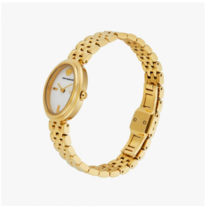 Tory Burch Women’s Quartz Gold Stainless Steel Beige Dial 22mm Watch TBW6032