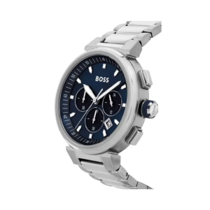 Alternative view of Hugo Boss Men’s Chronograph Quartz Silver Stainless Steel Blue Dial 44mm Watch 1513999