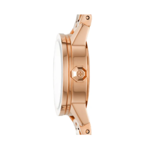 Tory Burch Women’s Quartz Rose Gold Stainless Steel Cream Dial 22mm Watch TBW4043