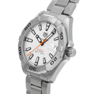 Alternative view of Tag Heuer Aquaracer Men’s Automatic Swiss Made Silver Stainless Steel White Dial 41mm Watch WBD2111.BA0928
