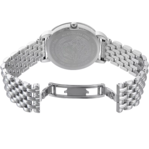 Versace Women’s Quartz Swiss Made Silver Stainless Steel White Dial 38mm Watch VQQ040015 (Without Tag)