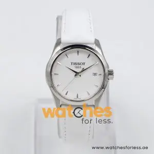 Alternative view of Tissot Women’s Quartz Swiss Made White Leather Strap White Dial 33mm Watch T035.210.16.011.00 (Shelf Leftover)