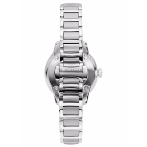 Burberry Women’s Swiss Made Quartz Silver Stainless Steel White Dial 32mm Watch BU10108
