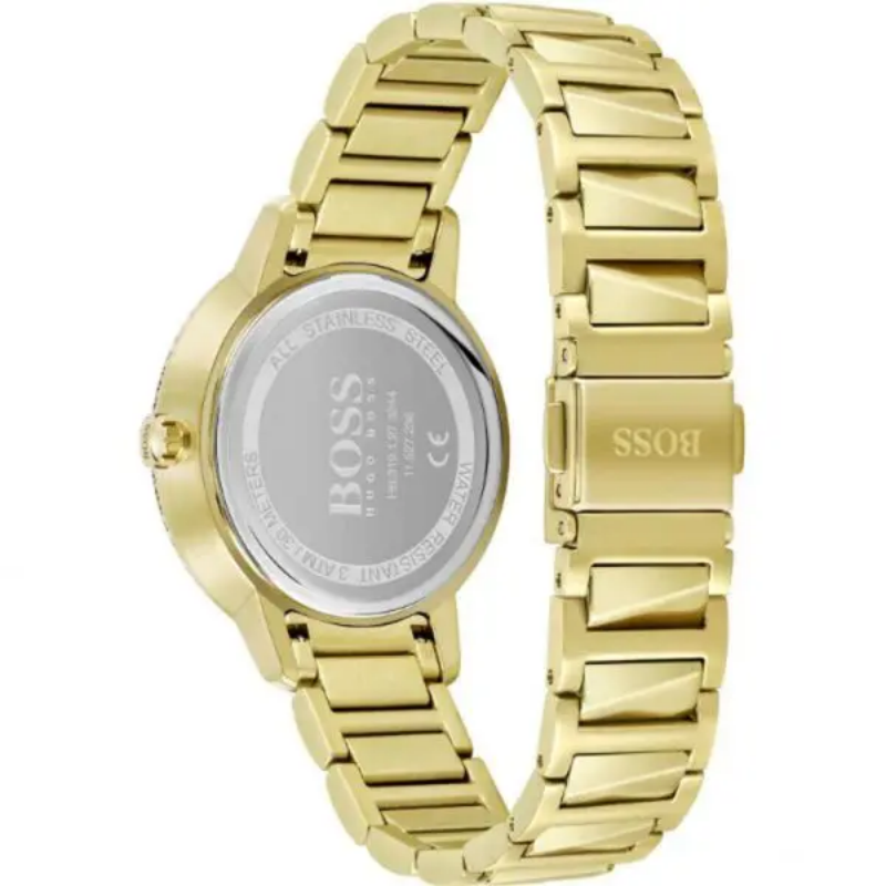 Hugo Boss Women’s Quartz Gold Stainless Steel Gold Dial 34mm Watch 1502541