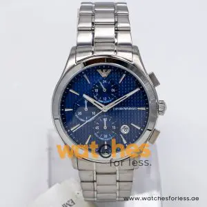 Alternative view of Emporio Armani Men’s Quartz Silver Stainless Steel Blue Dial 42mm Watch AR11528-1 (Shelf Leftover)