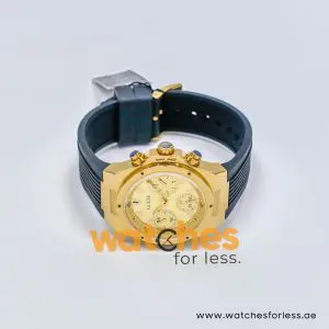 Guess Women’s Quartz Black Silicone Strap Champagne Dial 39mm Watch GW0030L2-1 (Shelf Leftover) - Image 5