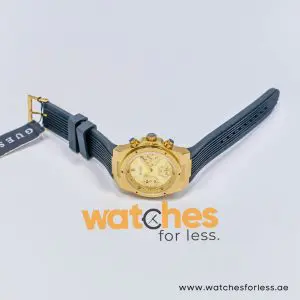 Guess Women’s Quartz Black Silicone Strap Champagne Dial 39mm Watch GW0030L2-1 (Shelf Leftover) - Image 8
