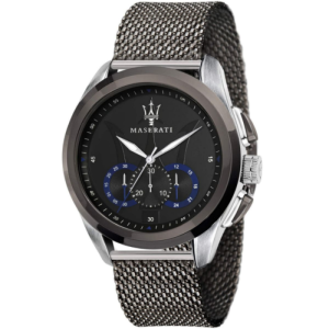 Maserati Men’s Chronograph Quartz Grey Stainless Steel Black Dial 45mm Watch R8873612006