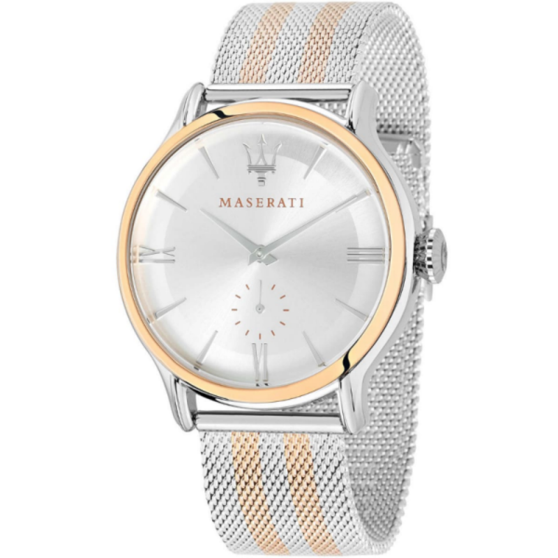 Maserati Men’s Quartz Two-Tone Stainless Steel Silver Dial 42mm Watch R8853118005