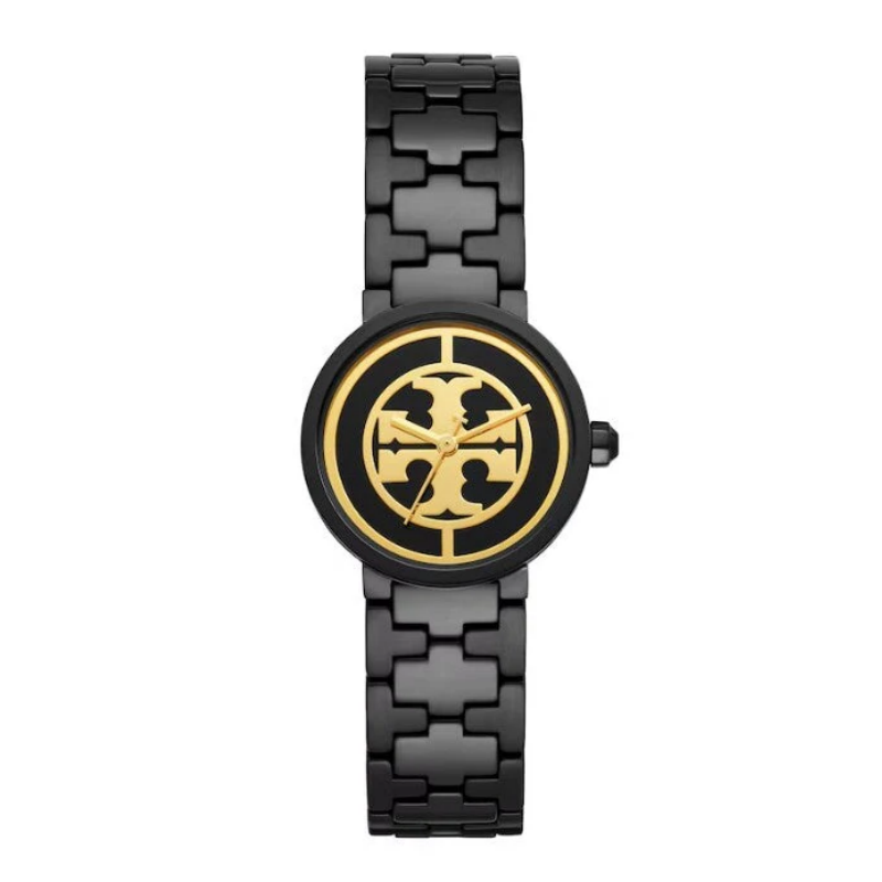 Tory Burch Women’s Quartz Black Stainless Steel Black Dial 28mm Watch TBW4038