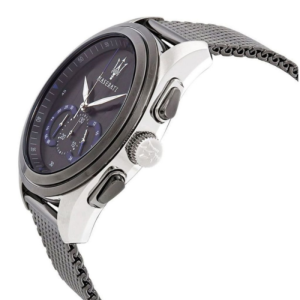 Maserati Men’s Chronograph Quartz Grey Stainless Steel Black Dial 45mm Watch R8873612006