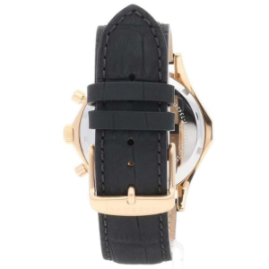 Maserati Men’s Chronograph Quartz Black Leather Strap Black Dial 44mm Watch R8871627001