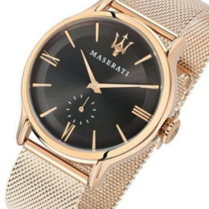 Maserati Men’s Quartz Rose Gold Stainless Steel Black Dial 42mm Watch R8853118004