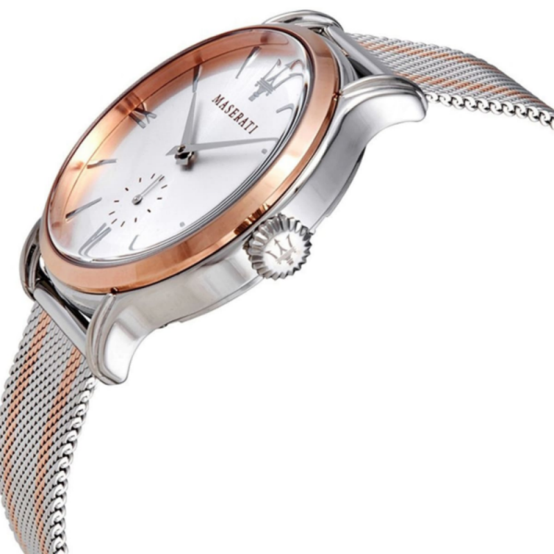 Maserati Men’s Quartz Two-Tone Stainless Steel Silver Dial 42mm Watch R8853118005