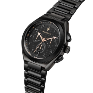 Maserati Men’s Chronograph Quartz Black Stainless Steel Black Dial 43mm Watch R8873639003