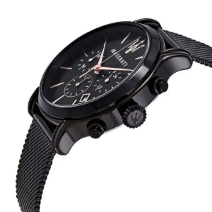 Maserati Men’s Chronograph Quartz Black Stainless Steel Black Dial 42mm Watch R8873618006