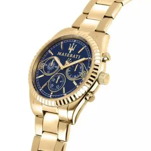 Alternative view of Maserati Men’s Quartz Gold Stainless Steel Blue Dial 43mm Watch R8853100026