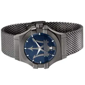 Alternative view of Maserati Men’s Quartz Gray Stainless Steel Blue Dial 42mm Watch R8853108005
