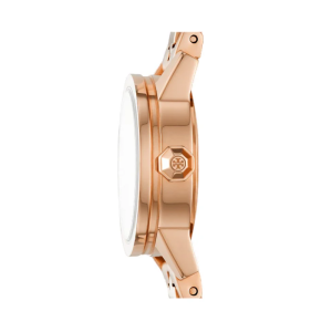 Alternative view of Tory Burch Women’s Quartz Rose Gold Stainless Steel White Dial 22mm Watch TBW4043 (Shelf Leftover)