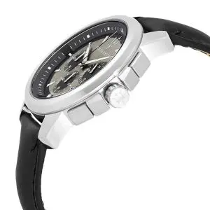 Alternative view of Maserati Men’s Chronograph Quartz Black Leather Strap Gray Dial 44mm Watch R8871621006