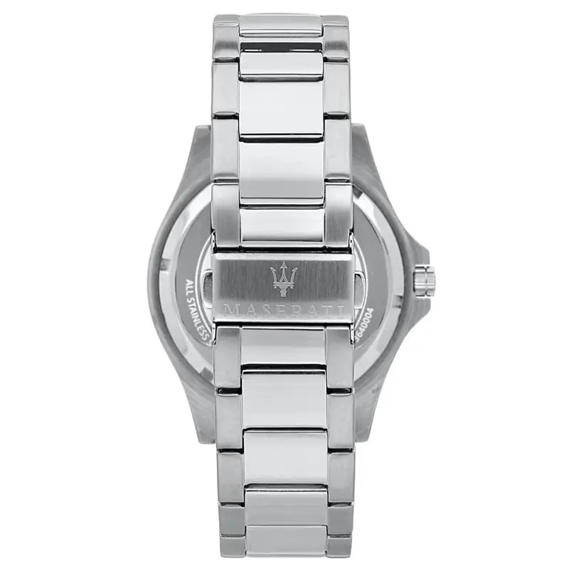 Maserati Men’s Quartz Silver Stainless Steel Black Dial 44mm Watch R8853140002 - Image 3