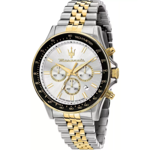Maserati Men’s Chronograph Quartz Two-Tone Stainless Steel Silver Dial 44mm Watch R8873640024