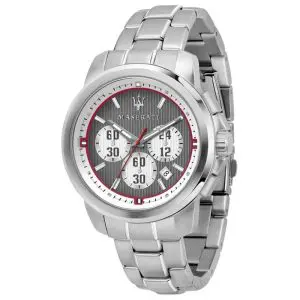 Maserati Men’s Chronograph Quartz Silver Stainless Steel Gray Dial 44mm Watch R8873637003