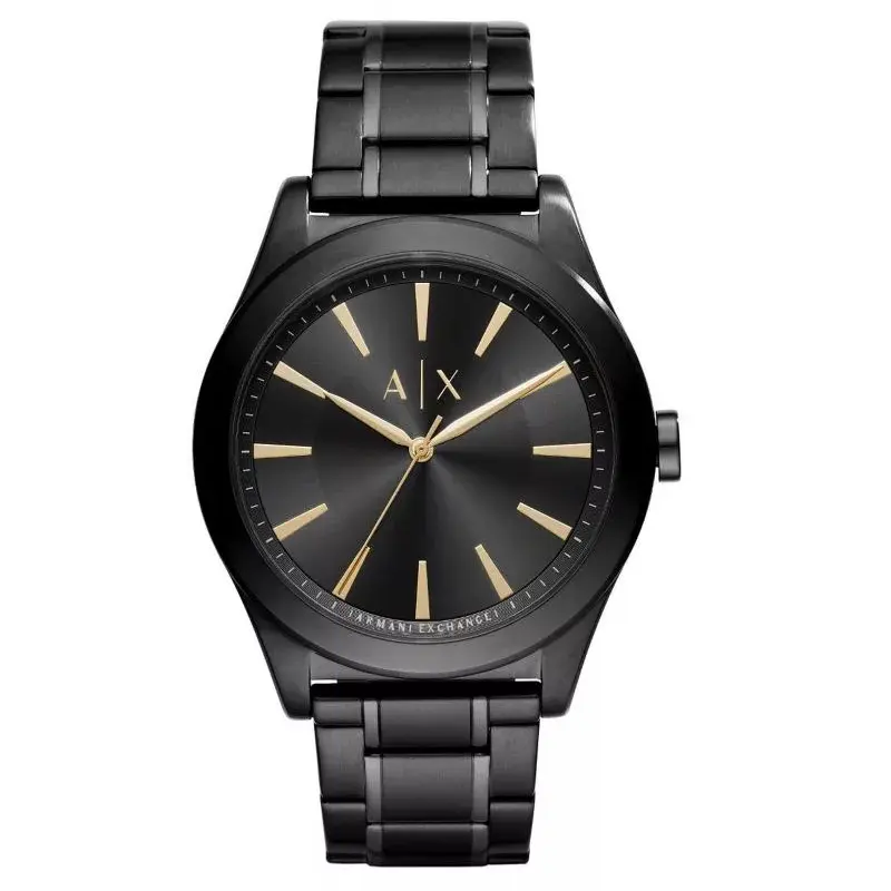 Armani Exchange Men’s Quartz Black Stainless Steel Black Dial 44mm Watch AX7102