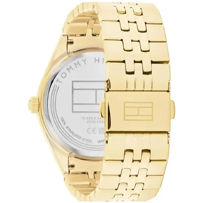 Tommy Hilfiger Women’s Quartz Gold Stainless Steel Black Dial 38mm Watch 1782717 - Image 2