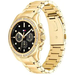 Alternative view of Tommy Hilfiger Women’s Quartz Gold Stainless Steel Black Dial 41mm Watch 1782570