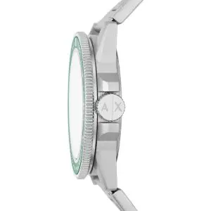 Alternative view of Armani Exchange Men’s Quartz Silver Stainless Steel Green Dial 44mm Watch AX1860