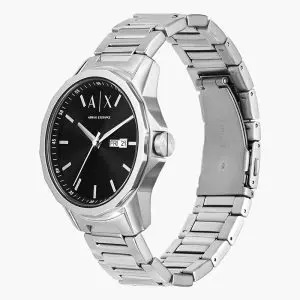 Alternative view of Armani Exchange Men’s Quartz Silver Stainless Steel Black Dial 44mm Watch AX1733