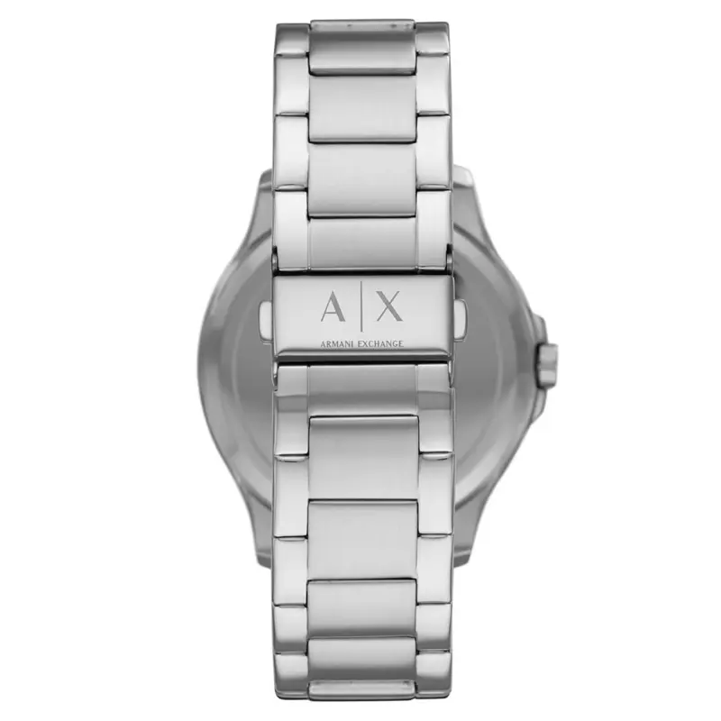 Armani Exchange Men’s Quartz Silver Stainless Steel Black Dial 46mm Watch AX2103 - Image 2