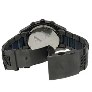 Alternative view of Armani Exchange Men’s Quartz Black Stainless Steel Blue Dial 45mm Watch AX1166
