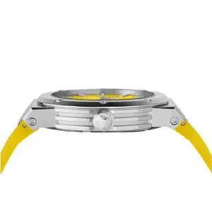 Alternative view of Ferragamo Men’s Swiss Made Quartz Yellow Silicone Strap Yellow Dial 44mm Watch SFHY01222