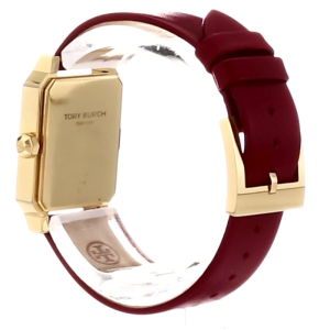 Alternative view of Tory Burch Women’s Quartz Maroon Leather Strap Maroon Dial 29mm Watch TBW1505