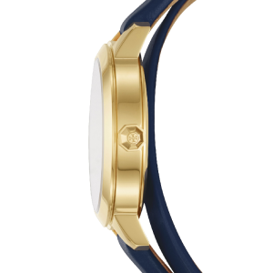 Alternative view of Tory Burch Women’s Quartz Blue Leather Strap Blue Dial 32mm Watch TBW1303