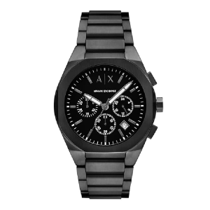Armani Exchange Men’s Quartz Black Stainless Steel Black Dial 42mm Watch AX4183