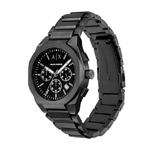 Alternative view of Armani Exchange Men’s Quartz Black Stainless Steel Black Dial 42mm Watch AX4183