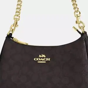 Alternative view of Coach Teri Shoulder Bag in Signature Canvas (Size: L24.1cm, H15.2cm, W7.6cm) CV933