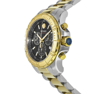 Alternative view of Movado Men’s Swiss Made Quartz Two-tone Stainless Steel Black Dial 42mm Watch 2600138