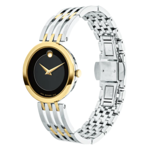Alternative view of Movado Women’s Quartz Swiss Made Two-tone Stainless Steel Black Dial 28mm Watch 607053
