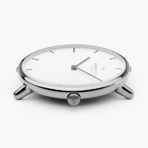 Alternative view of Nordgreen Unisex Quartz Brown Leather Strap White Dial 40mm Watch NR40GMLEBRXX (Shelf Leftover)