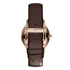 Alternative view of Emporio Armani Men’s Quartz Brown Leather Strap Brown Dial 40mm Watch AR0383 (Without Tag)