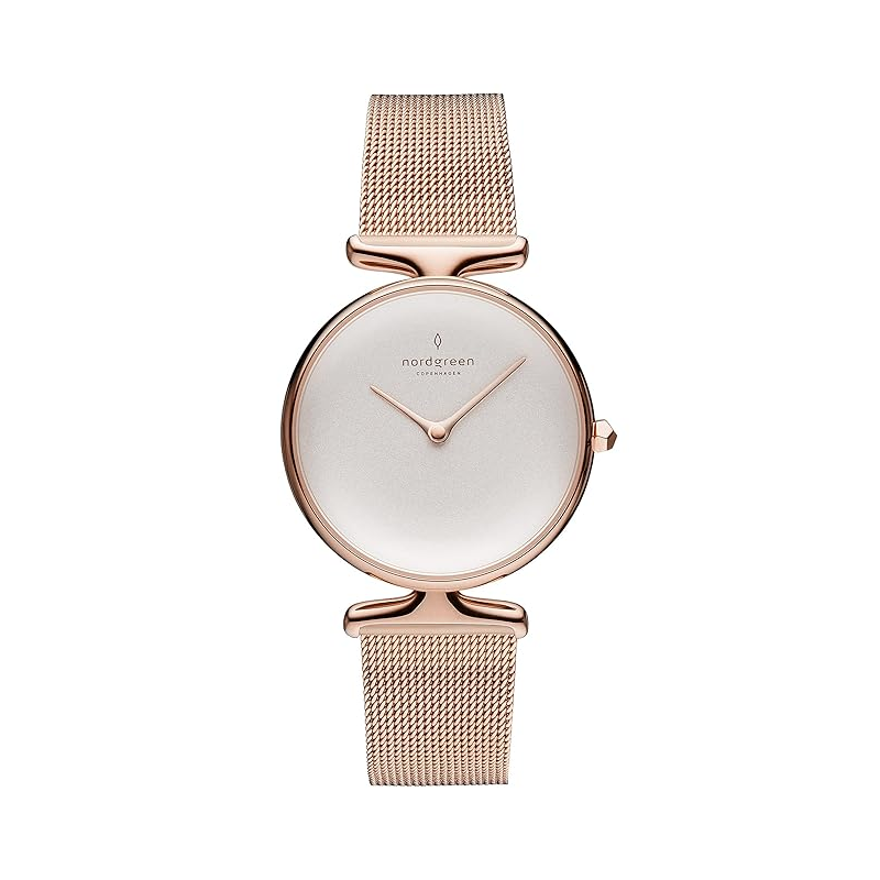 Nordgreen Women’s Quartz Rose Gold Stainless Steel White Dial 32mm Watch UN32RGMEROXX (Shelf Leftover)
