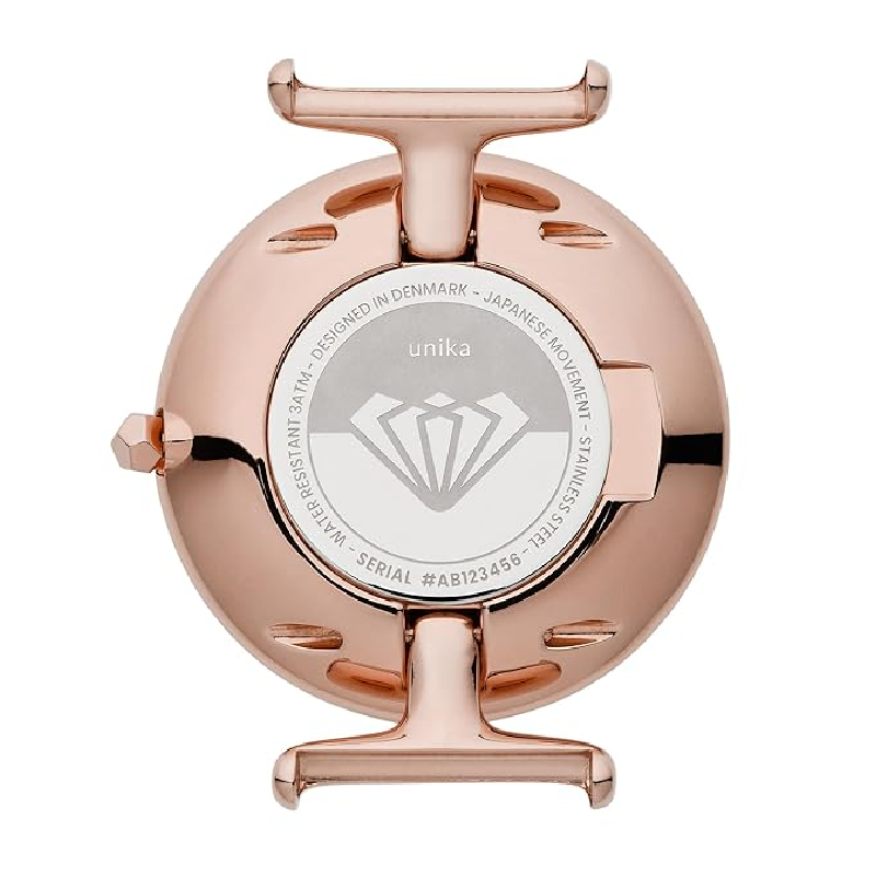 Nordgreen Women’s Quartz Rose Gold Stainless Steel White Dial 32mm Watch UN32RGMEROXX (Shelf Leftover) - Image 3